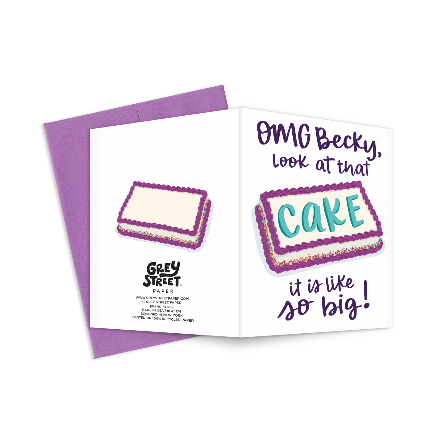 Big Cake Becky Greeting Card