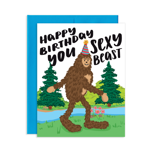 Sexy Beast Birthday Greeting Card