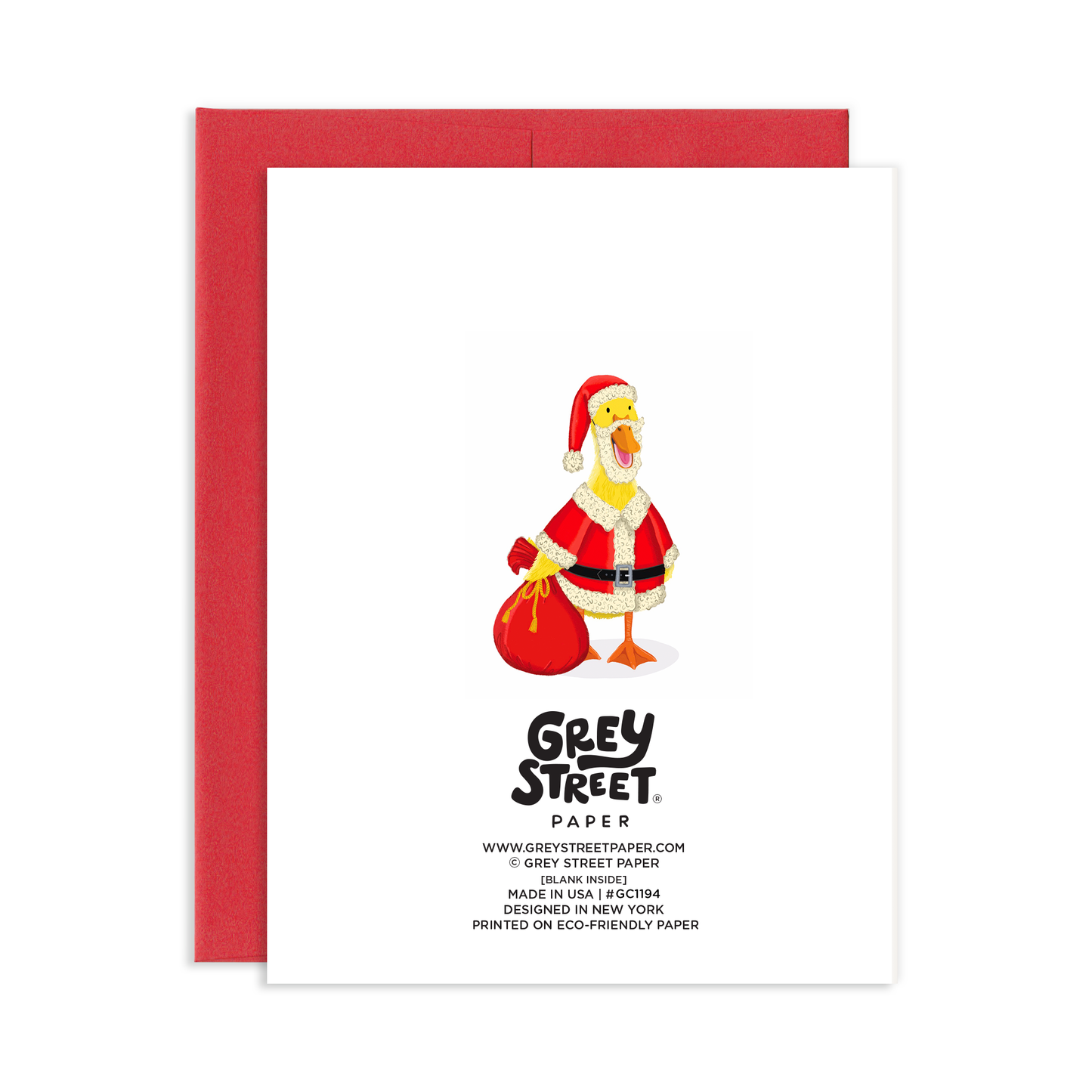 Ducking Christmas Greeting Card