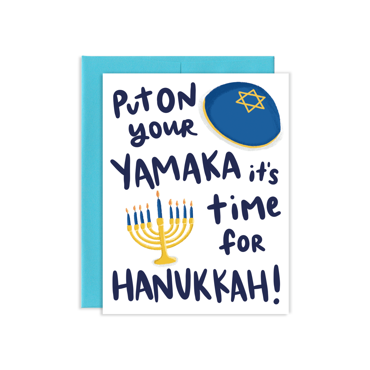 Hanukkah Yamaka Greeting Card *