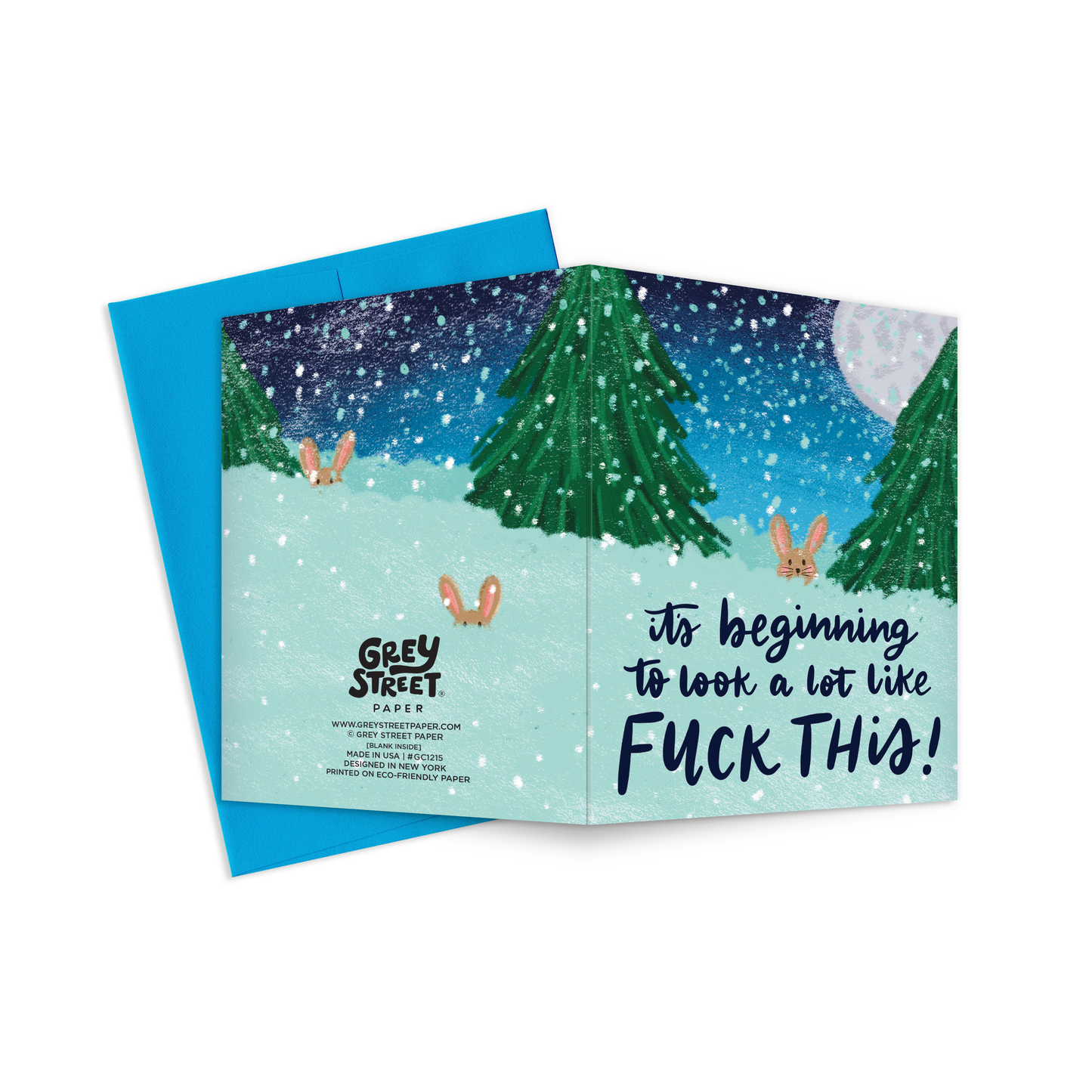 Fuck This Winter Holiday Christmas Greeting Card