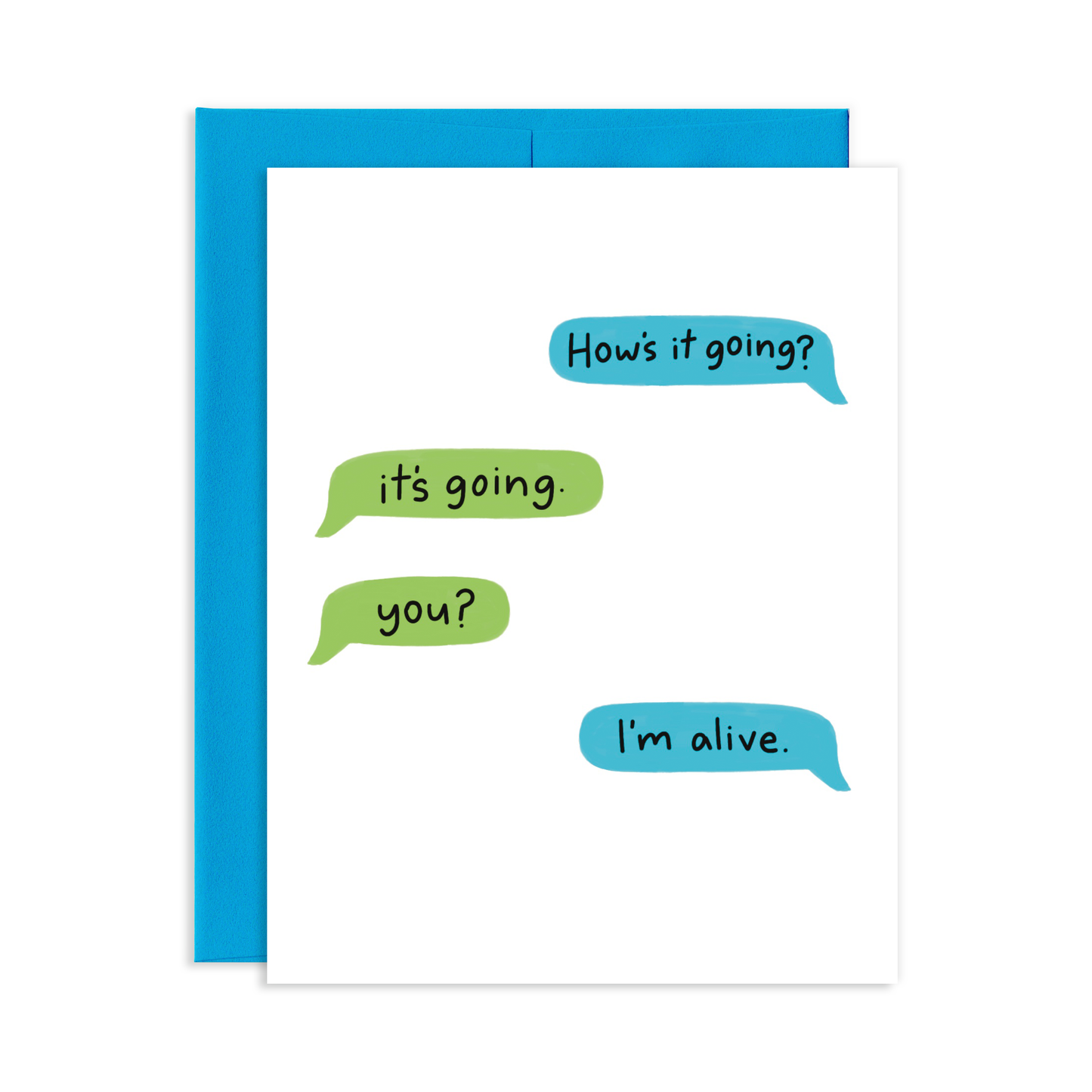 How's It Going Greeting Card