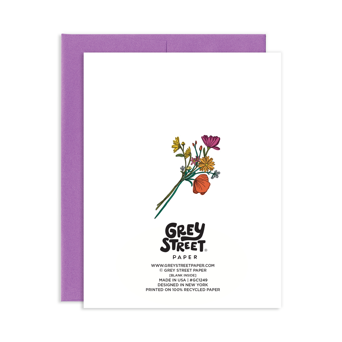 Thinking Of You Floral Greeting Card