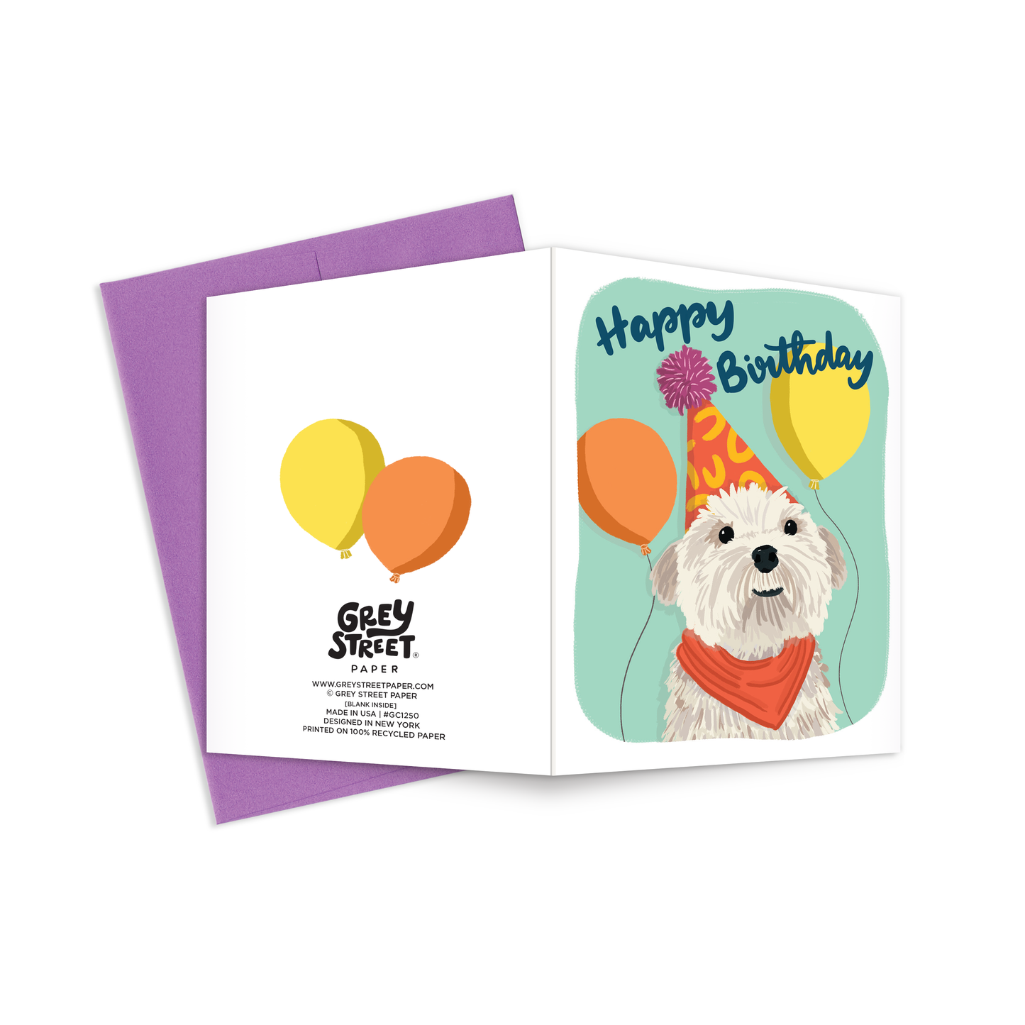 Trendy Birthday Dog Greeting Card