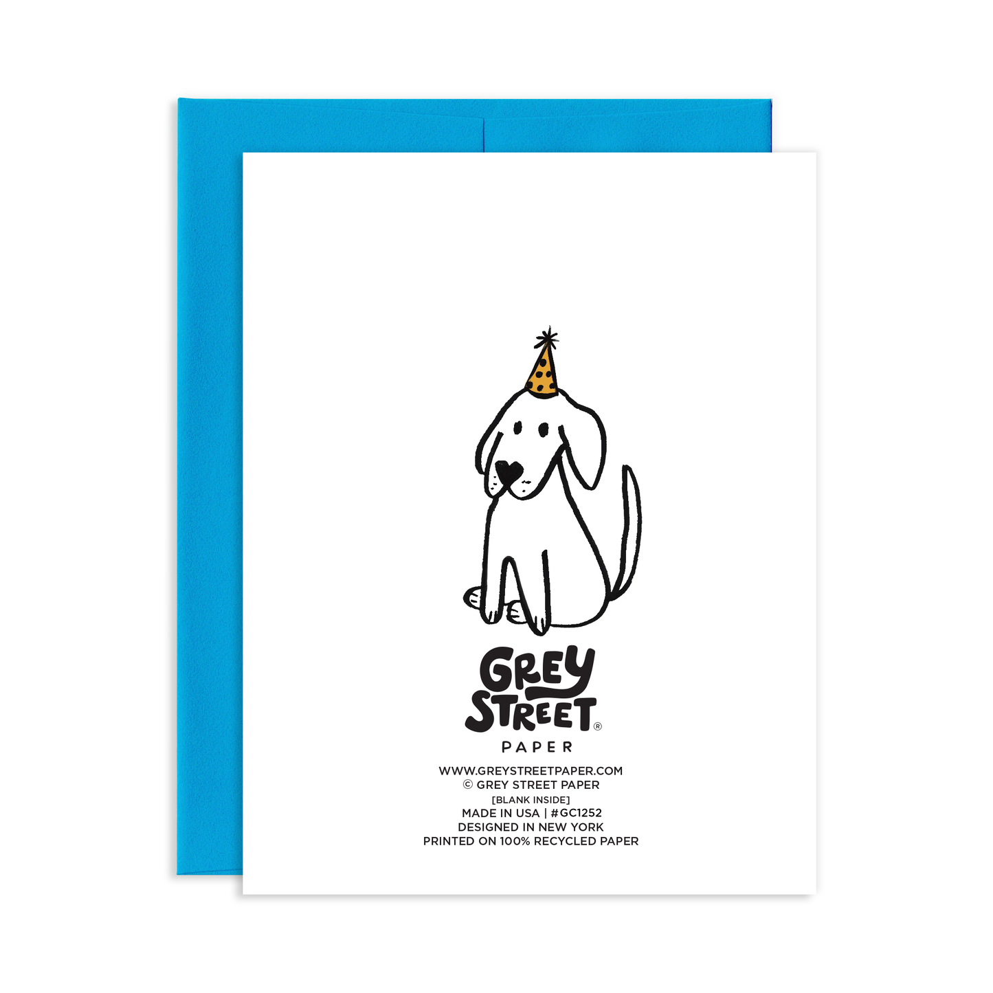 Party Hat Dog Birthday Greeting Card