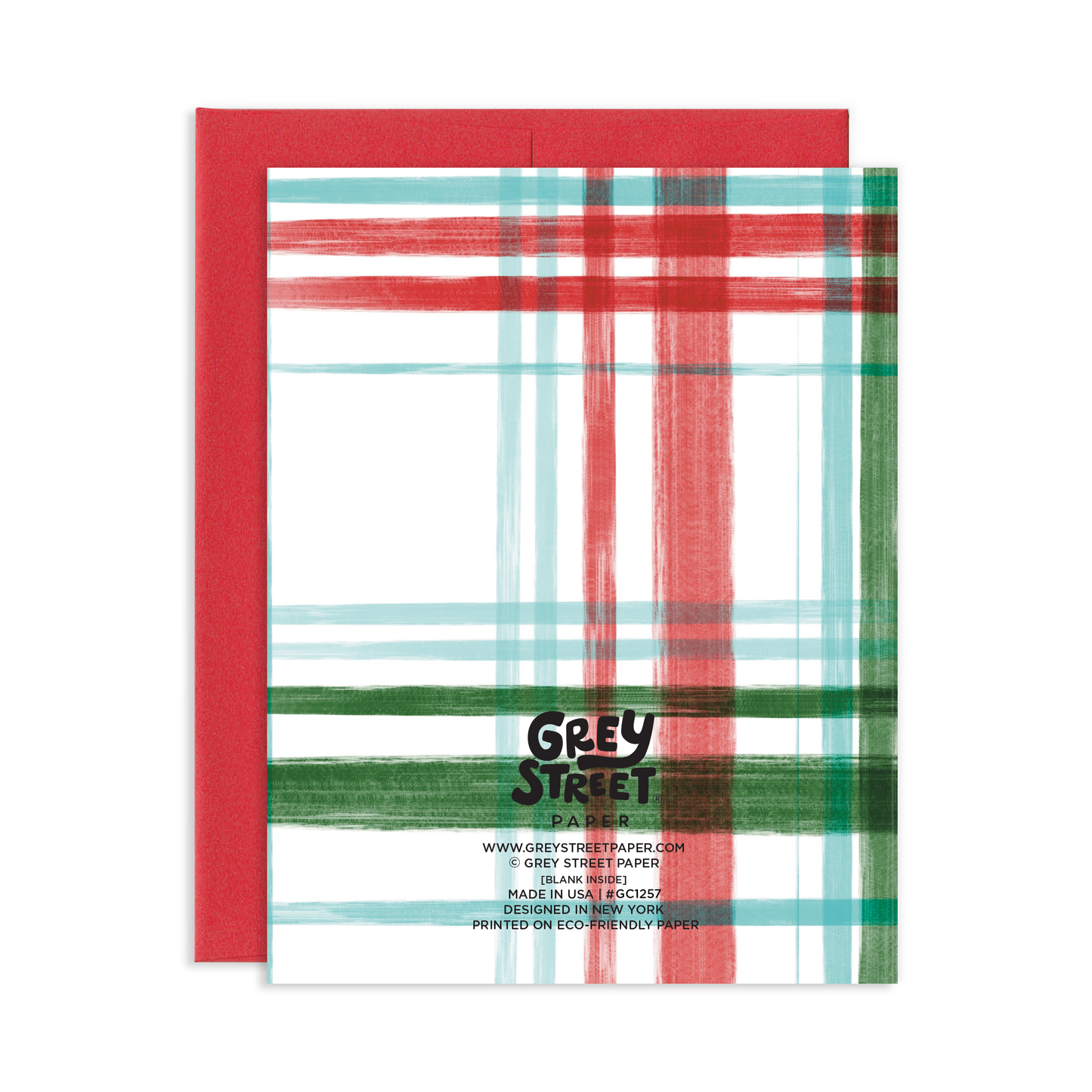 Plaid Holiday Greeting Card