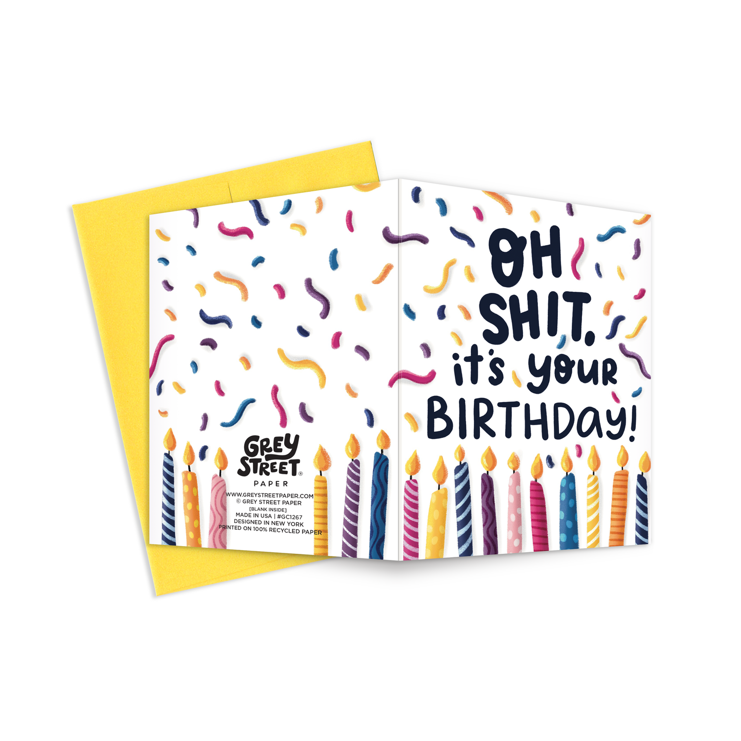 Oh Shit Birthday Greeting Card