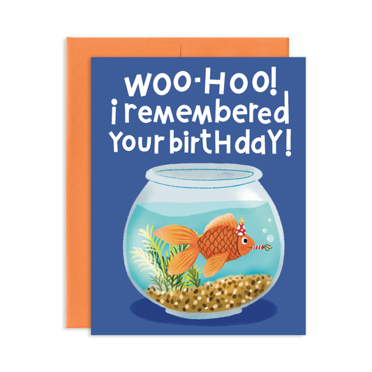 Goldfish Birthday Greeting Card