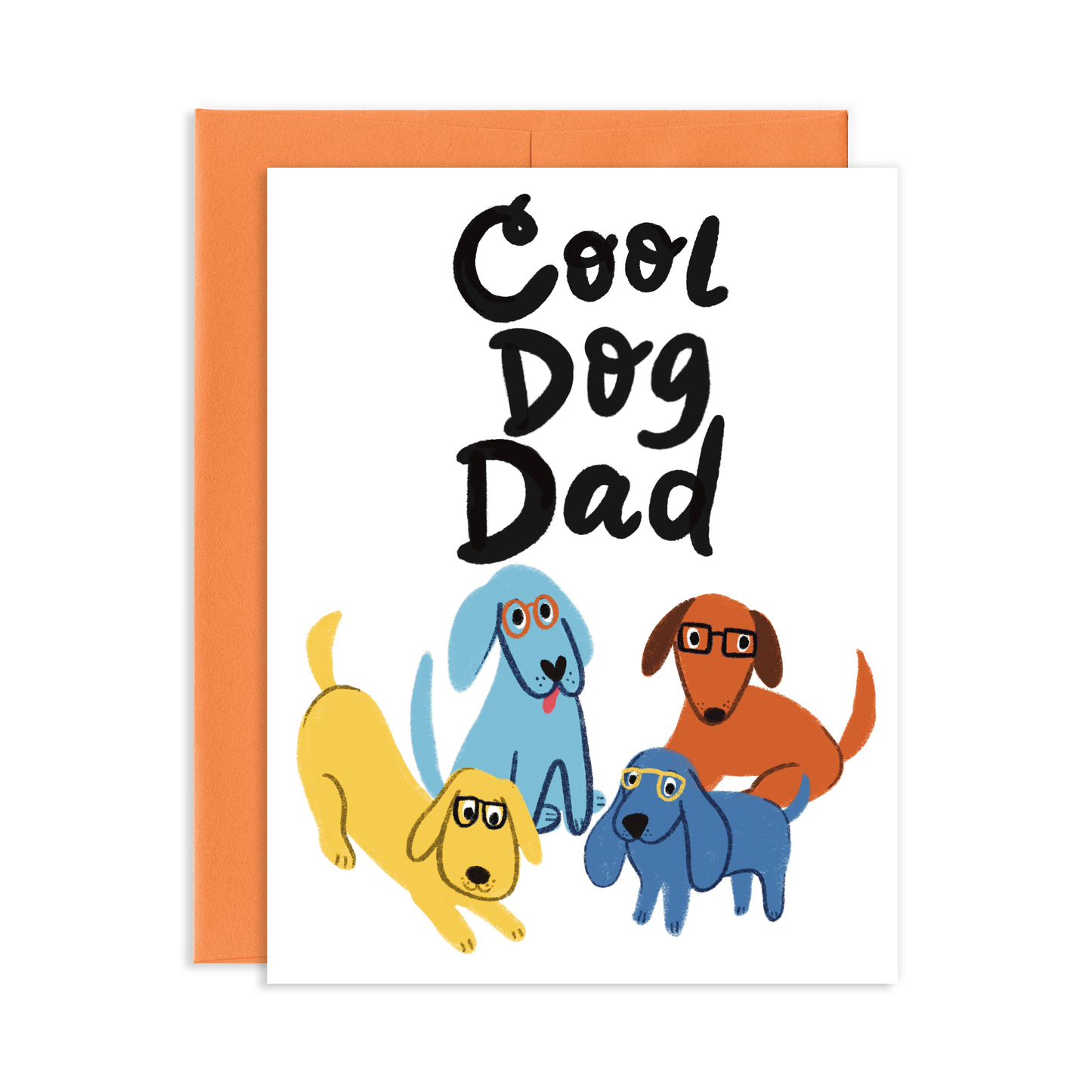 Cool Dog Dad Greeting Card