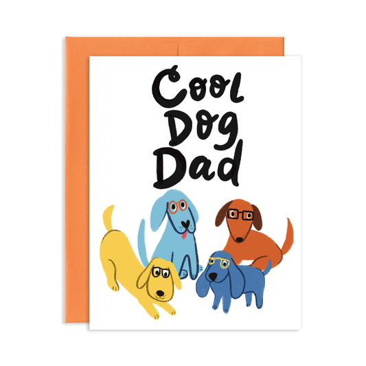 Cool Dog Dad Greeting Card