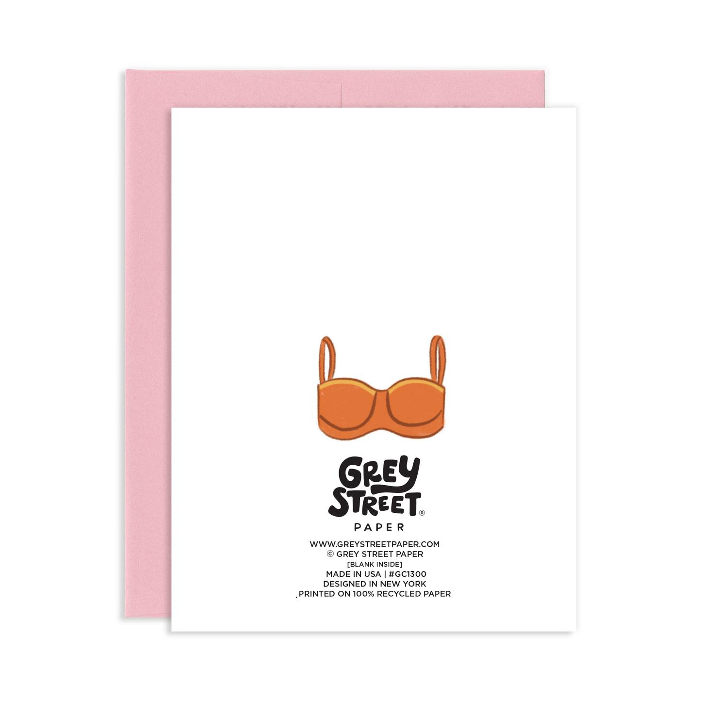 Thank You Support Bra Greeting Card
