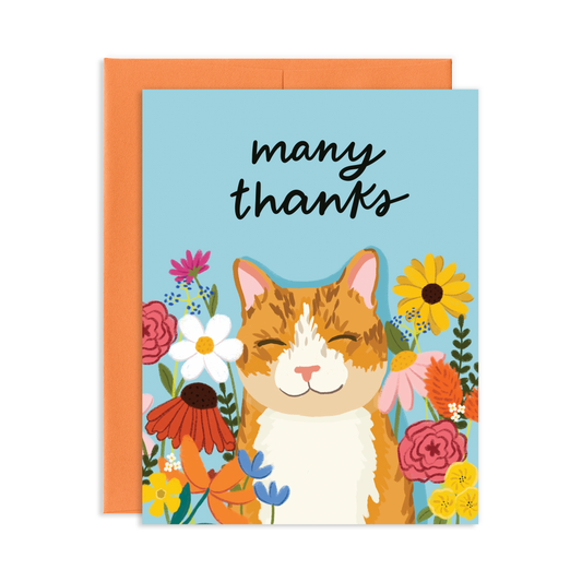Cat Thanks Greeting Card