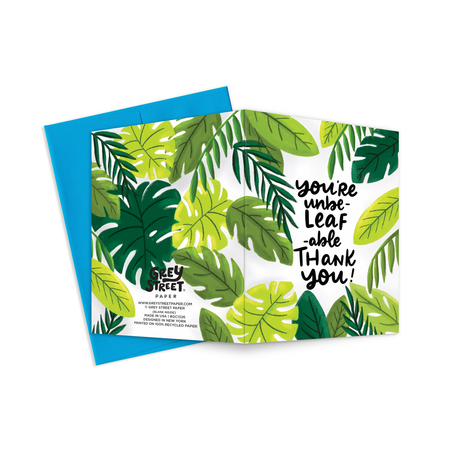 Leaf Thank You Greeting Card