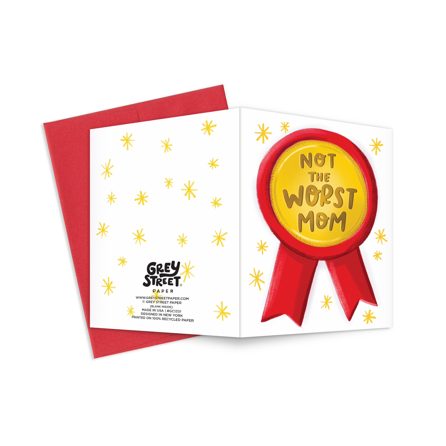 Not The Worst Mom Greeting Card