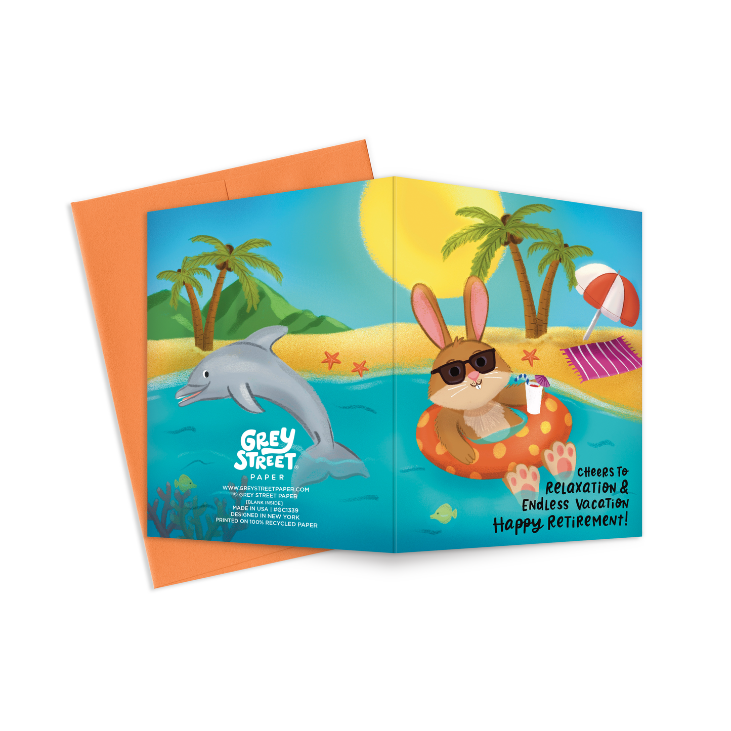 Best Life Rabbit Retirement Greeting Card