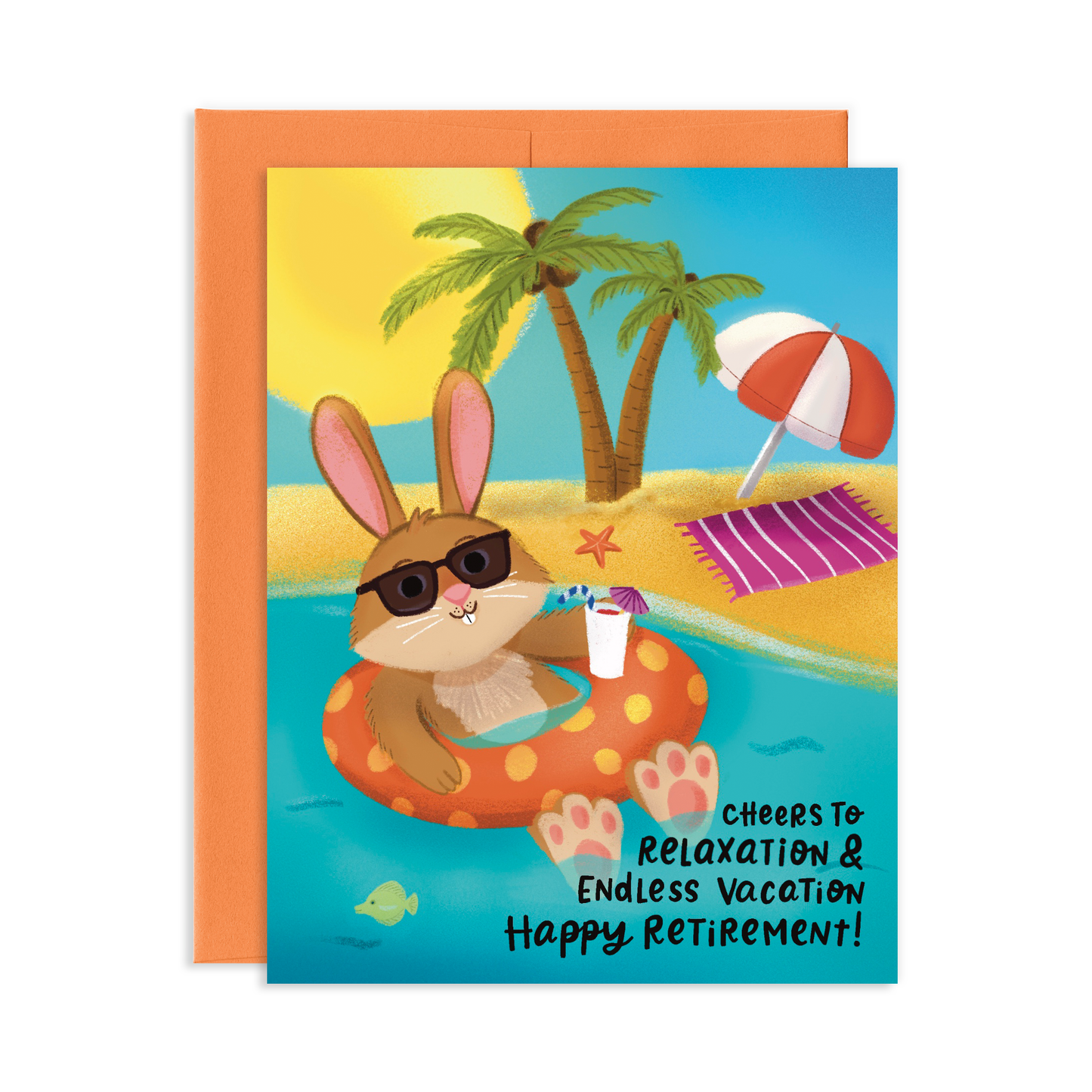 Best Life Rabbit Retirement Greeting Card