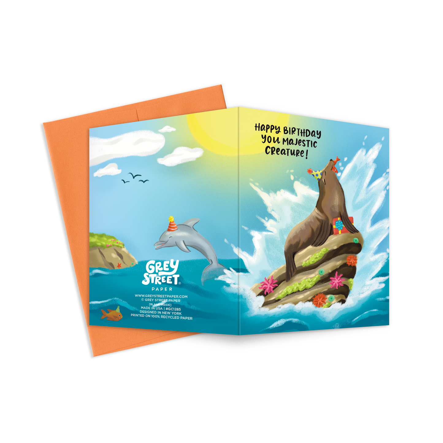 Majestic Sea Lion Birthday Greeting Card