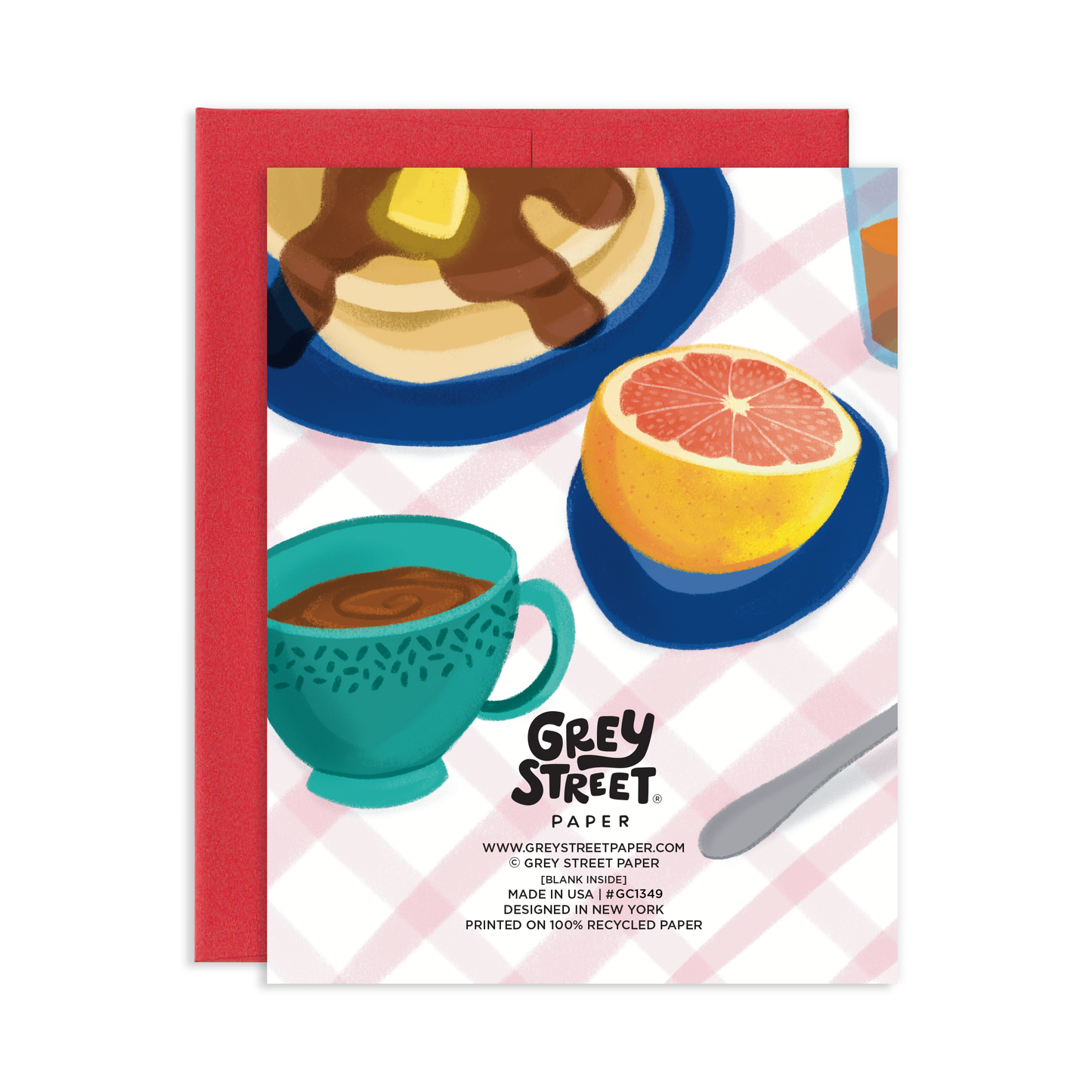 Fried Breakfast Belated Birthday Greeting Card