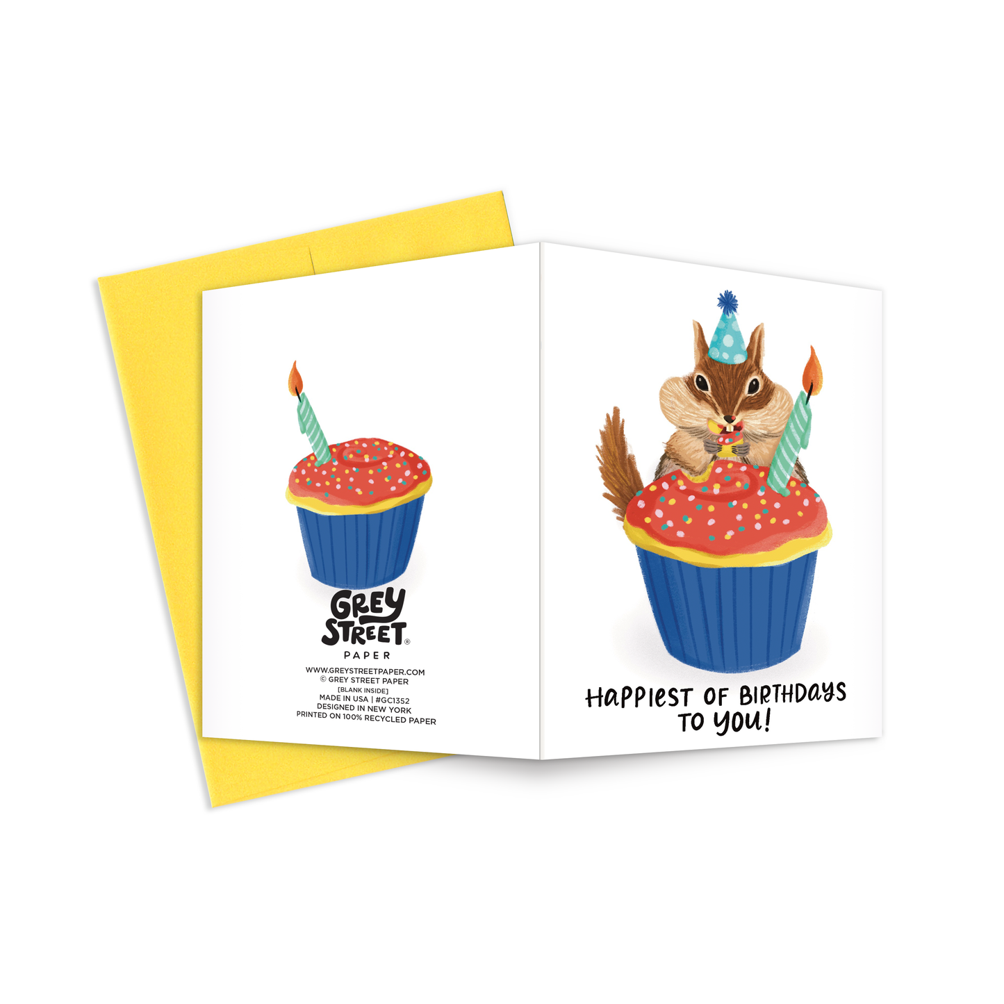 Chipmunk Birthday Greeting Card