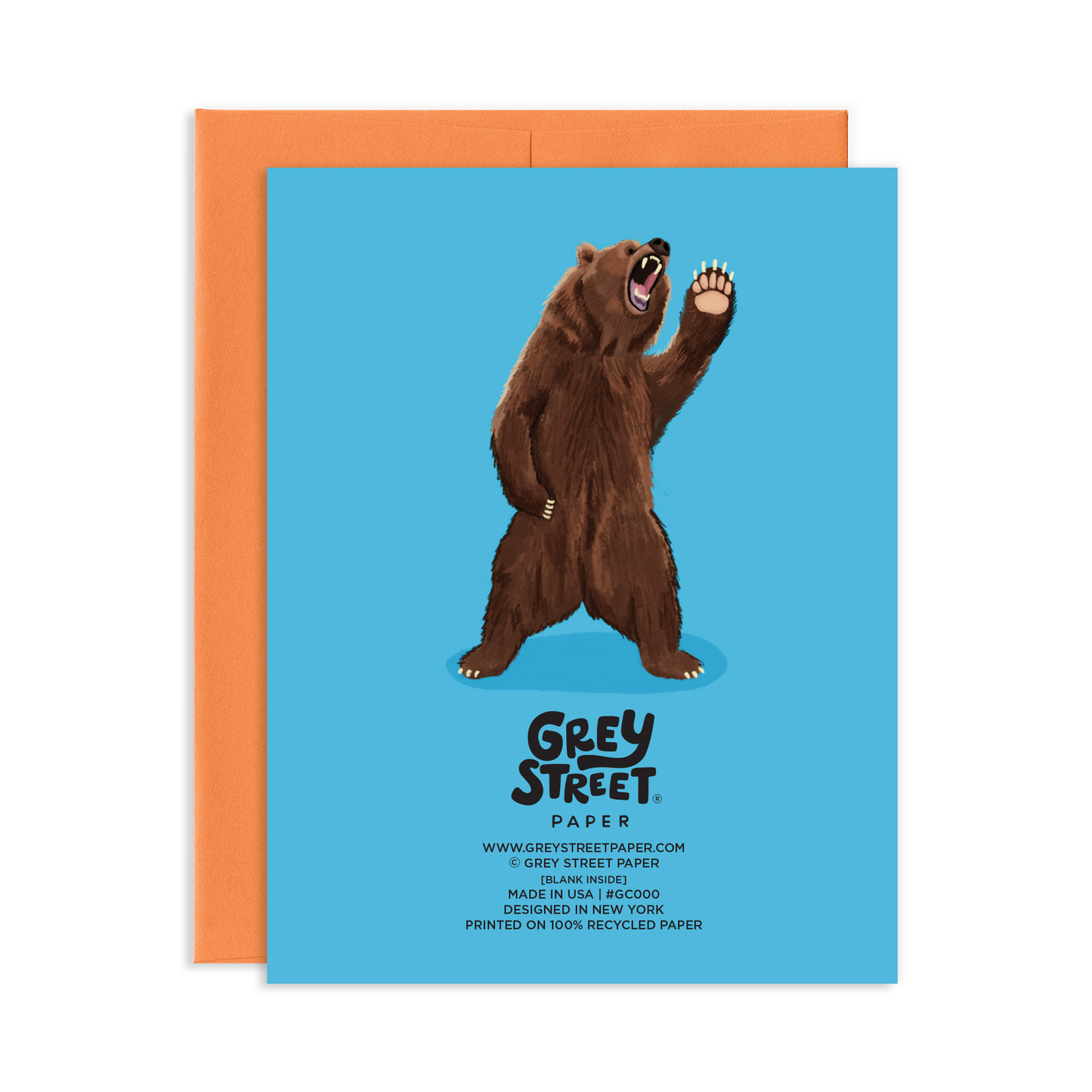 Bear High Five Congratulations Greeting Card