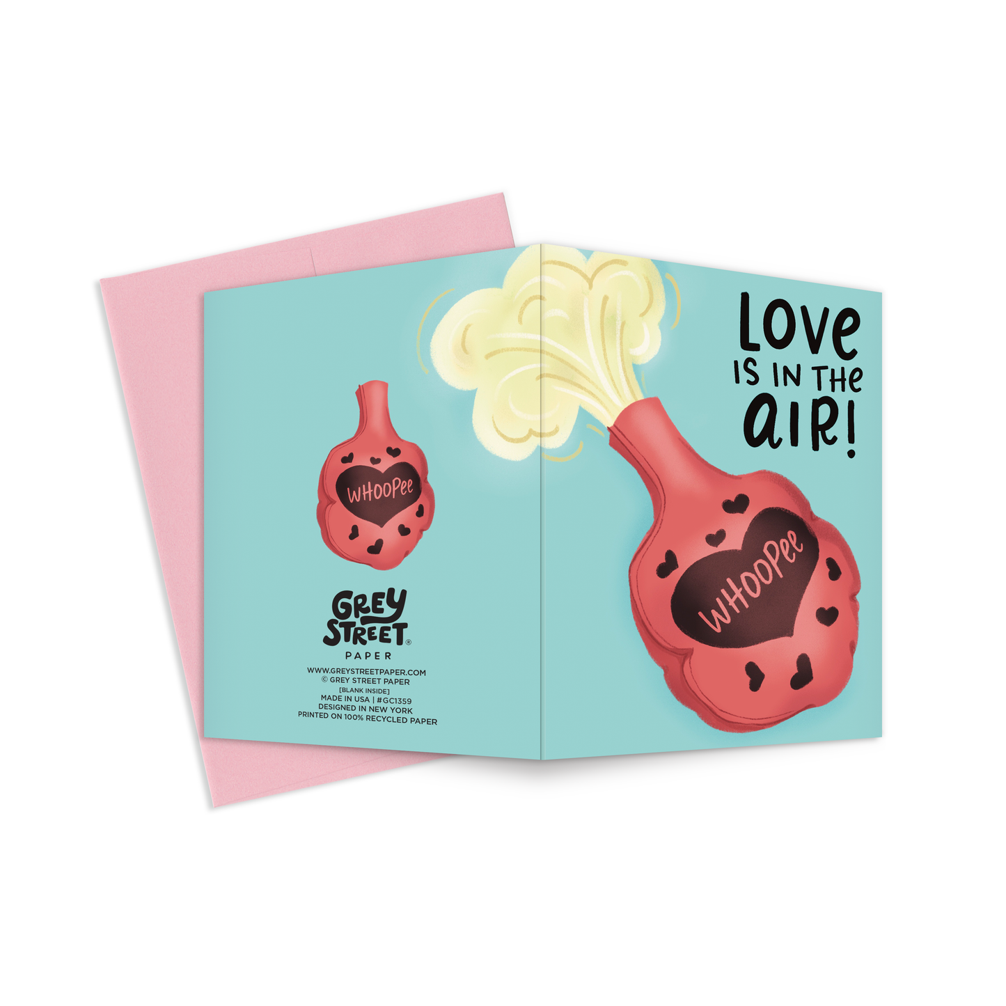 Love Is In The Air Whoopee Love Greeting Card