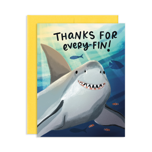 Shark Thank You Greeting Card