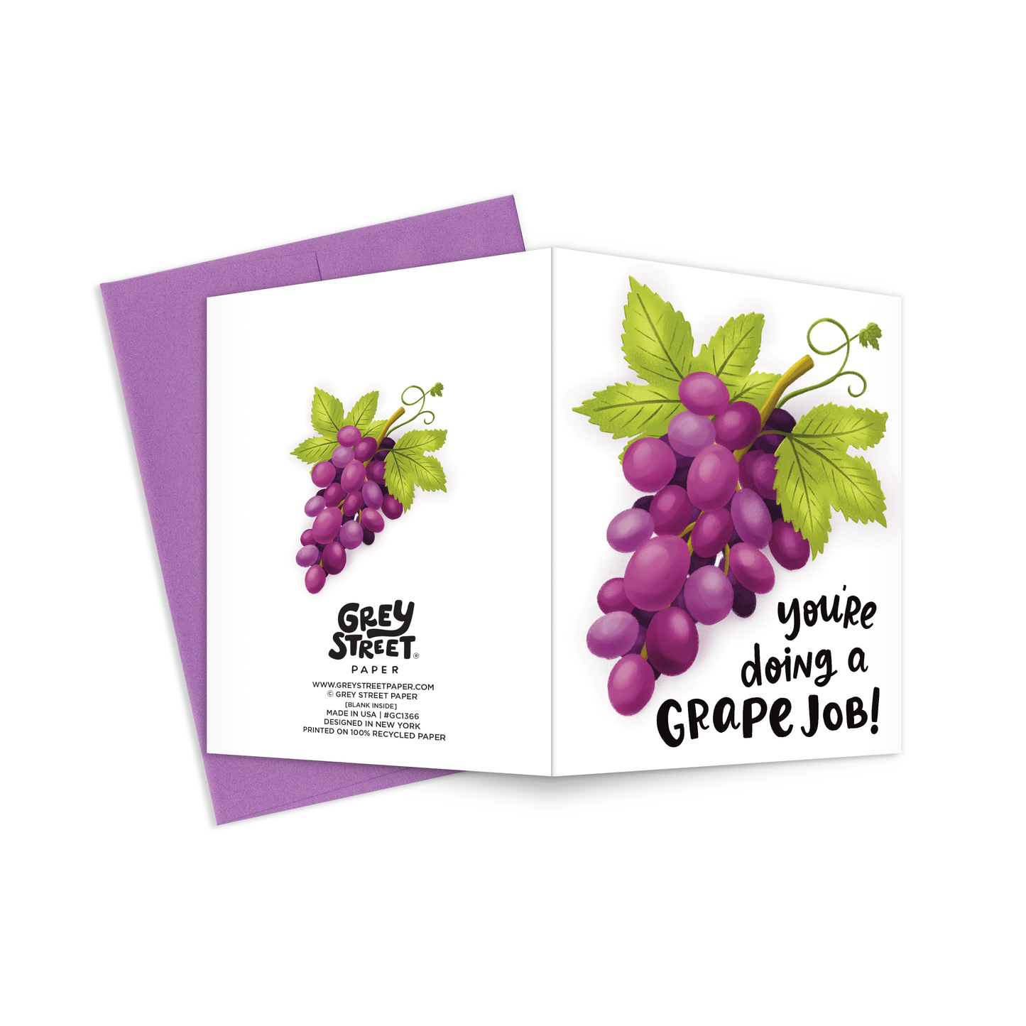 Grape Job Congrats Greeting Card