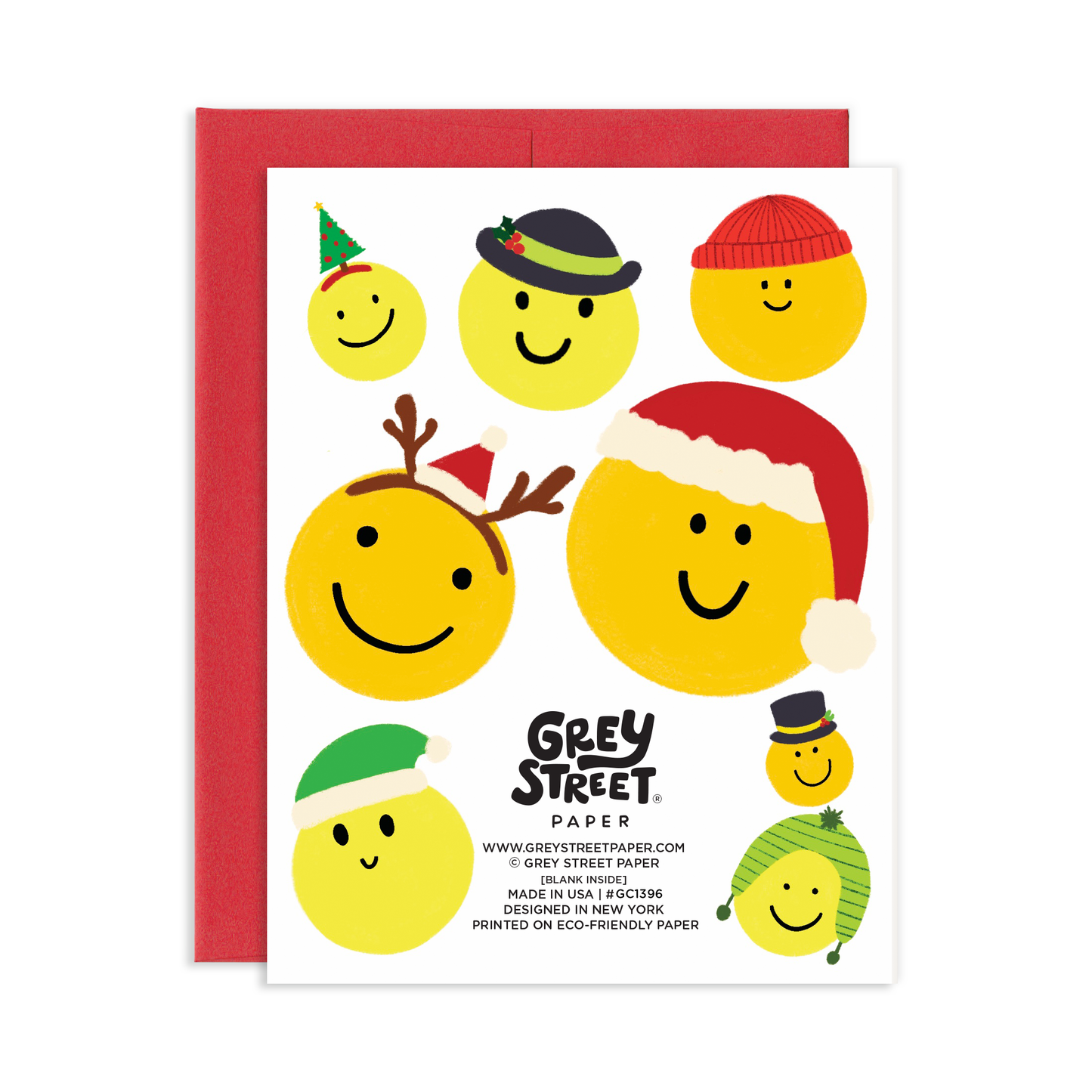 Sending Holiday Smiles Christmas Greeting Card