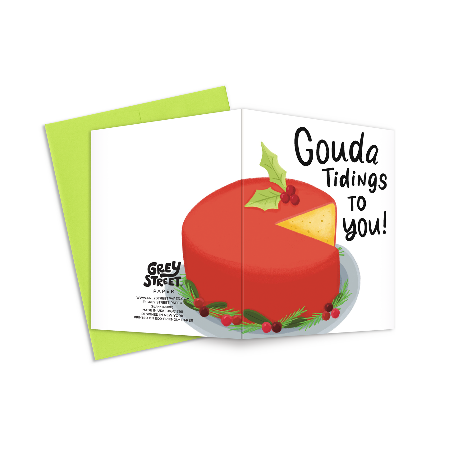 Gouda Tidings To You Christmas Greeting Card