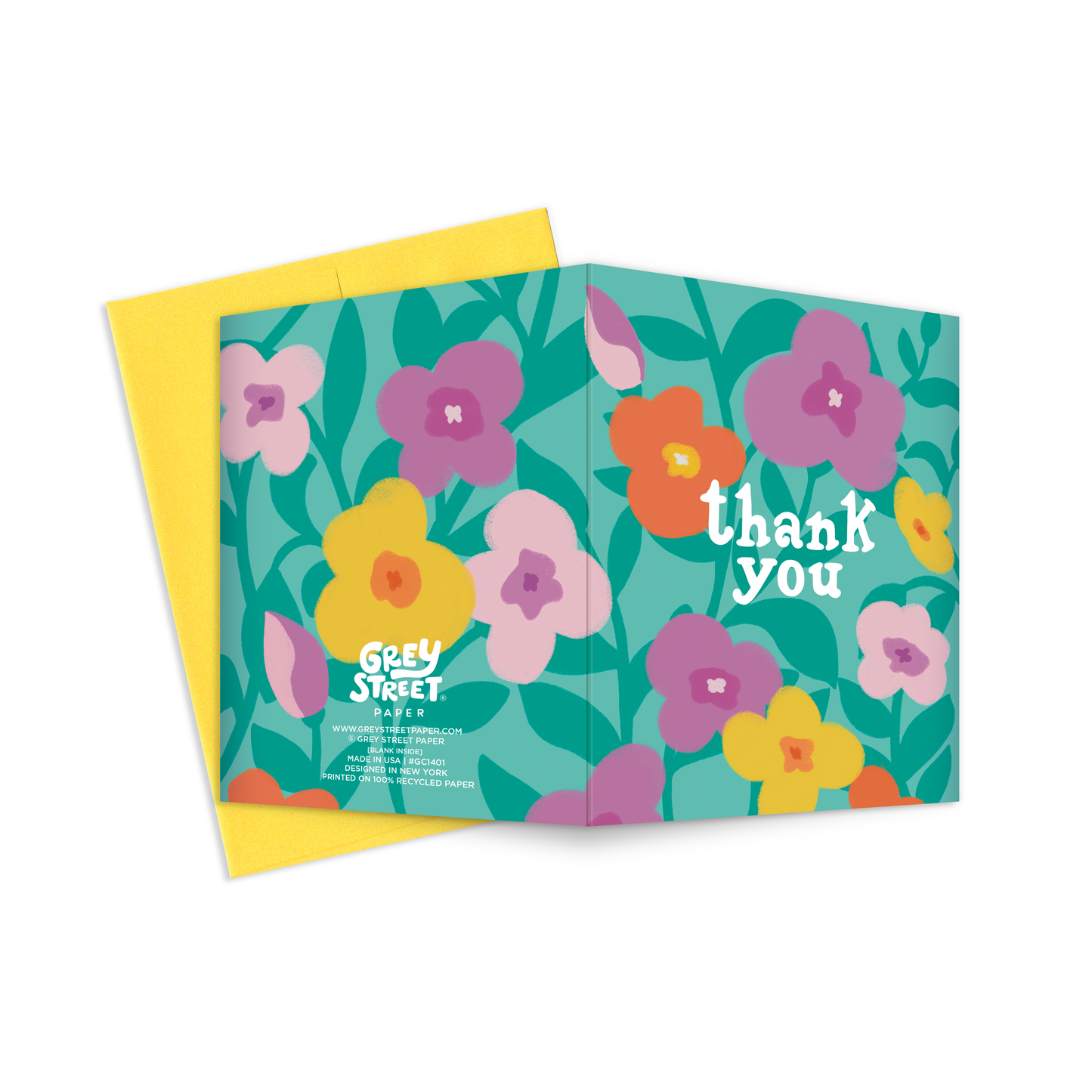 Floral Thank You Greeting Card