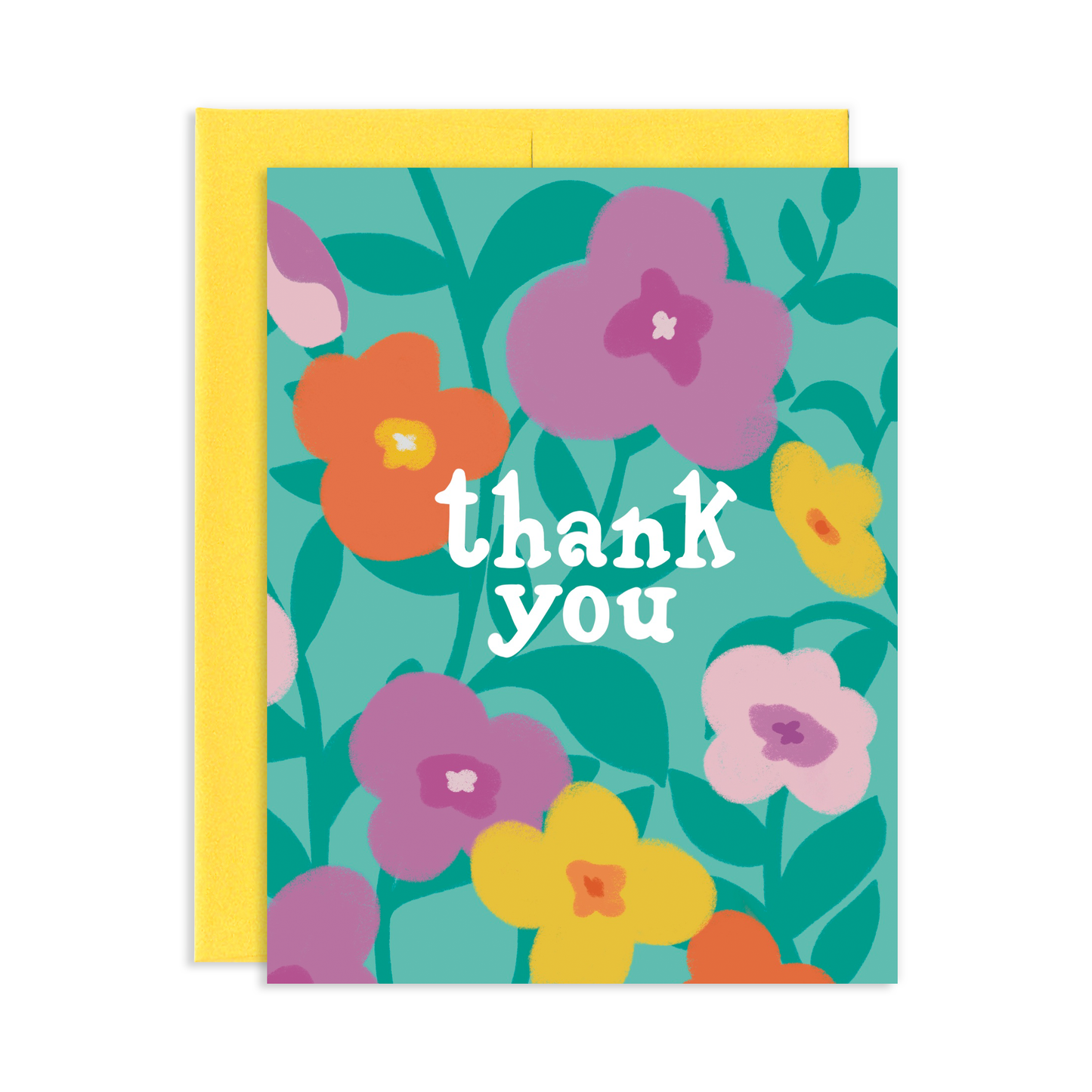 Floral Thank You Greeting Card