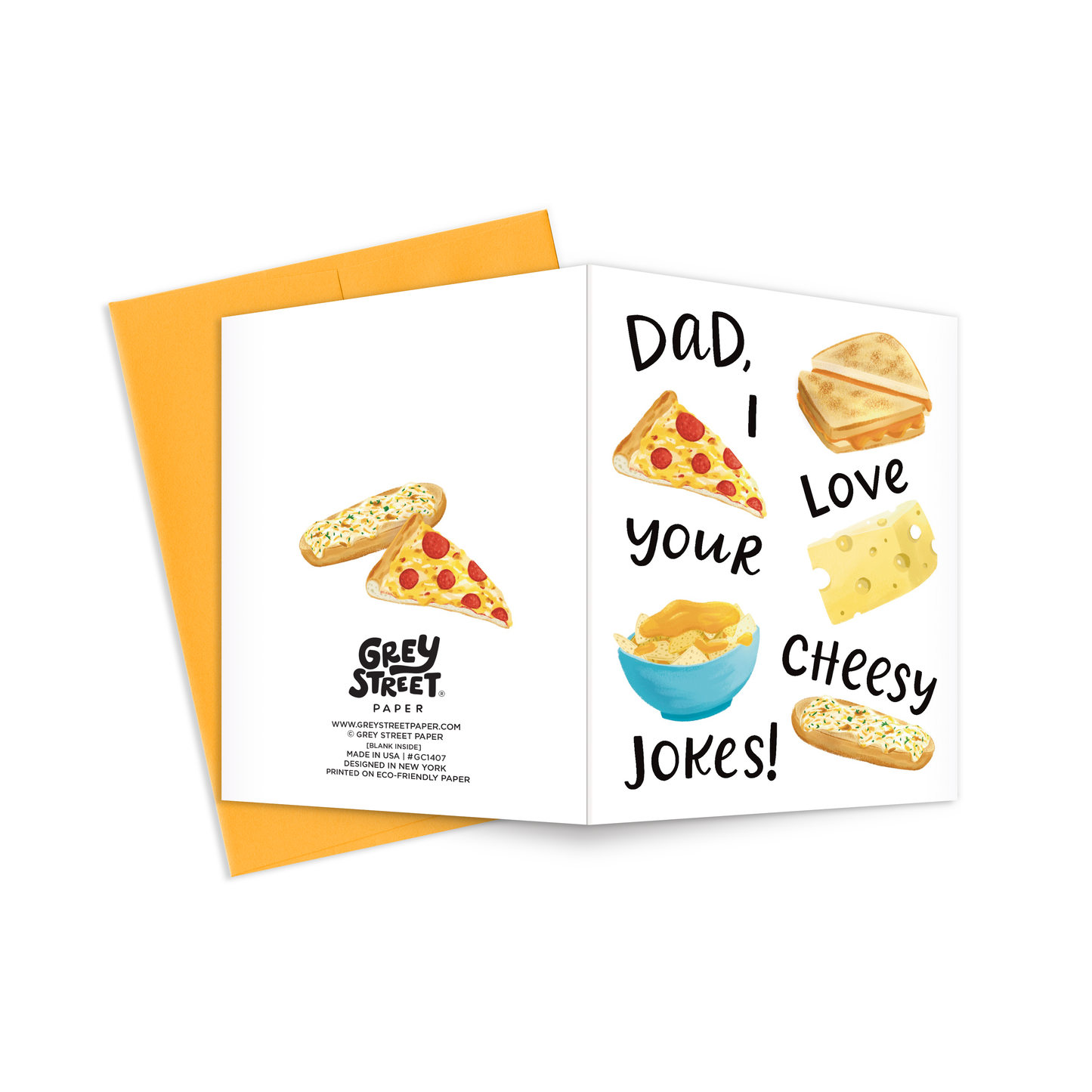 Love Your Cheesy Jokes Father's Day Greeting Card