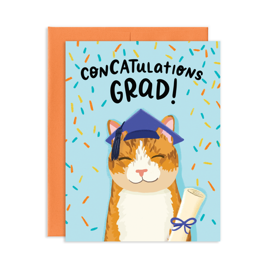 Cat Graduation Greeting Card