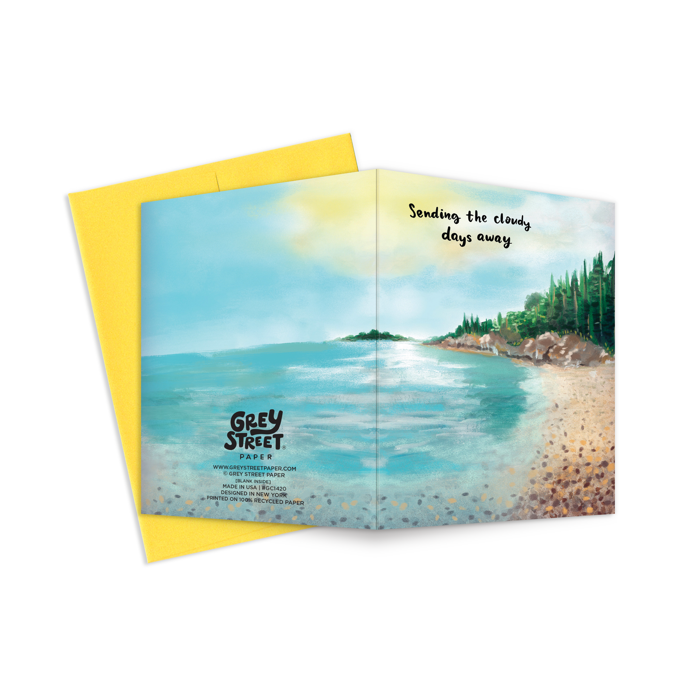 Cloudy Days Sympathy Greeting Card