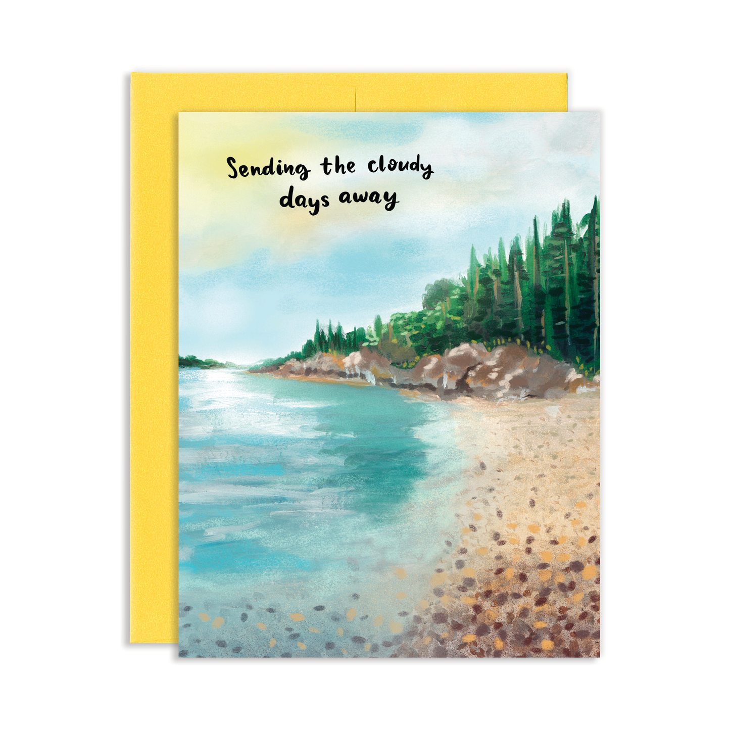 Cloudy Days Sympathy Greeting Card