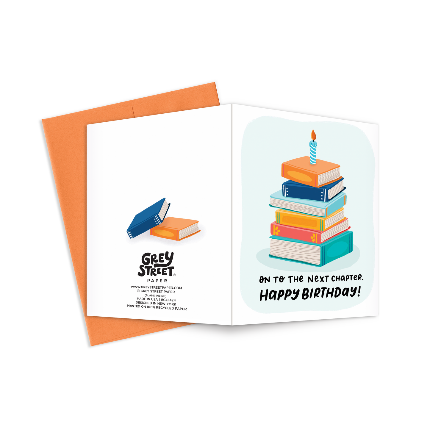 Birthday Chapter Books Greeting Card