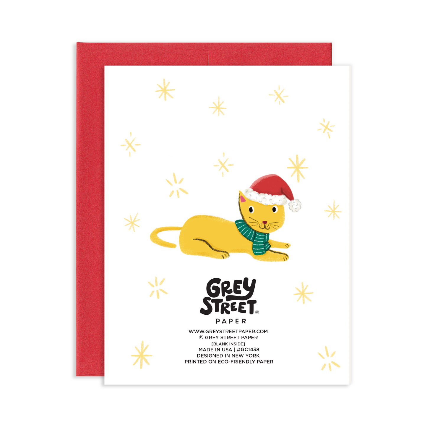 Meowy Christmas Cat Greeting Card