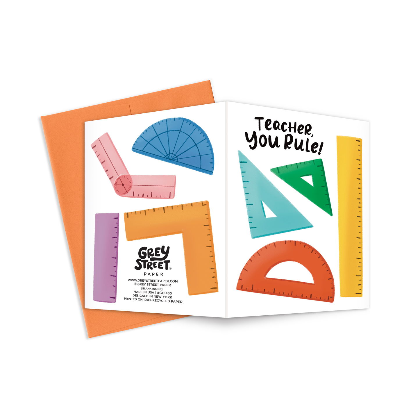 Teacher You Rule Greeting Card