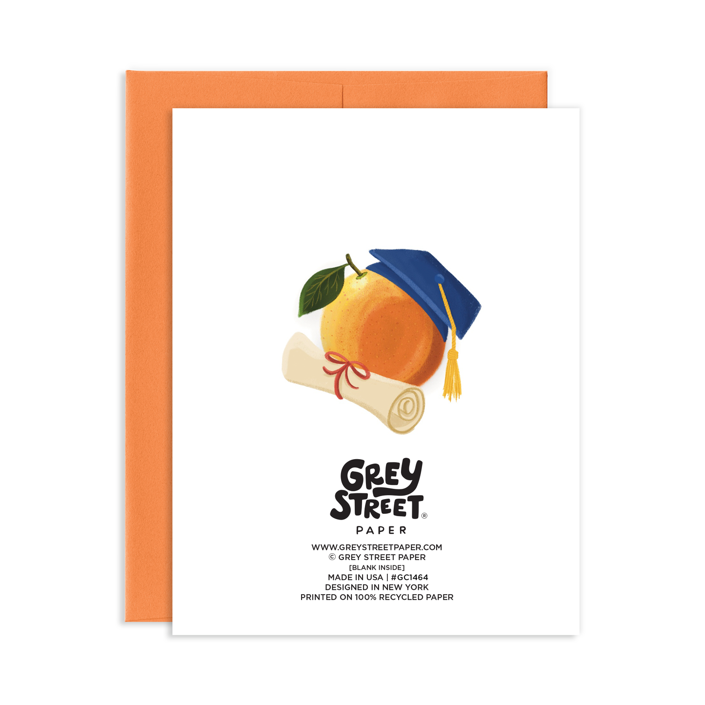 Orange You Glad Graduation Greeting Card