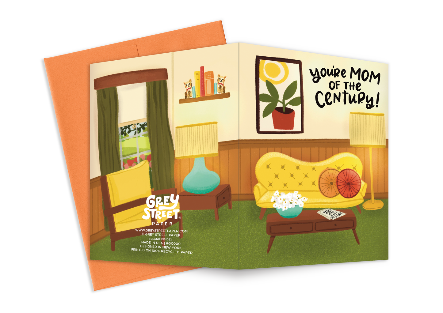 Mid Century Mom Mother's Day Greeting Card