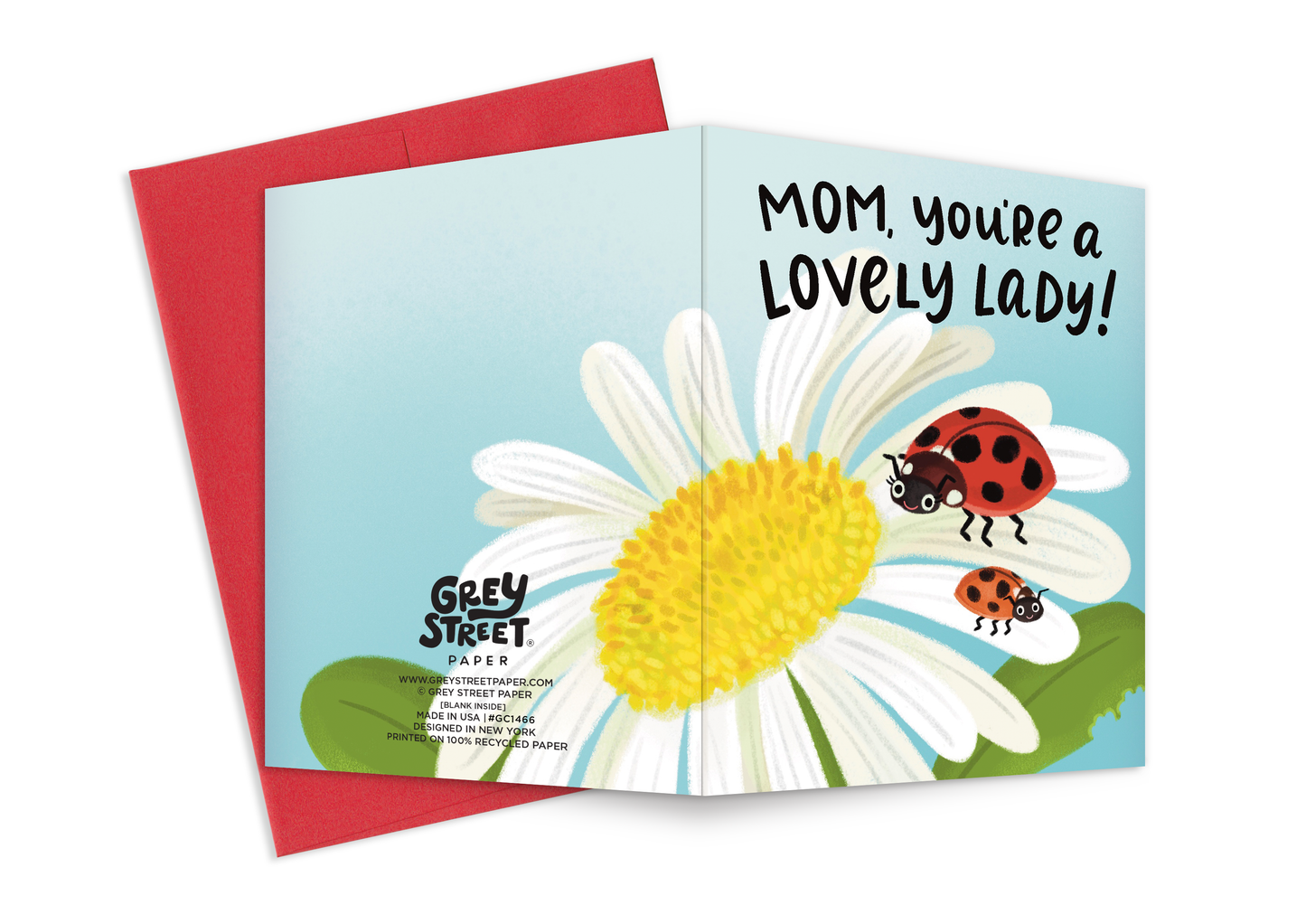 Lovely Lady Bug Mother's Day Greeting Card