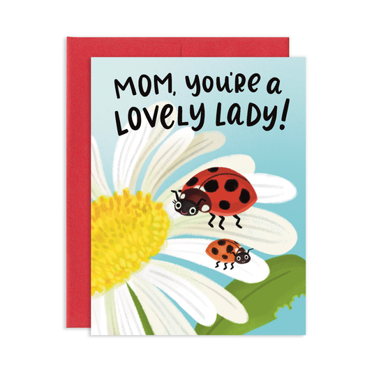 Lovely Lady Bug Mother's Day Greeting Card