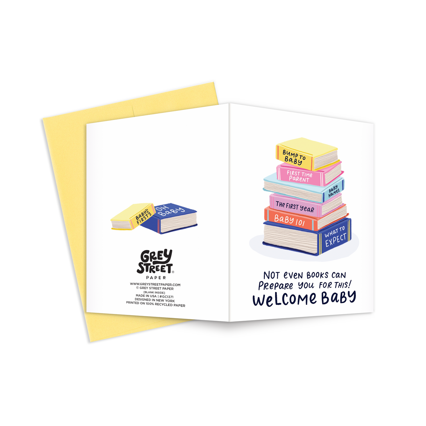 Books Can't Prepare You For This Baby Shower Greeting Card