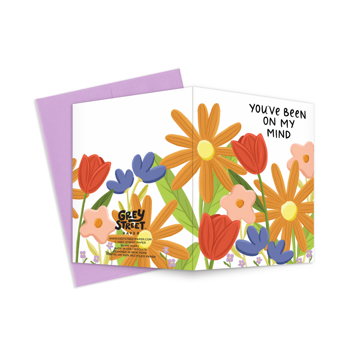 You've Been On My Mind Floral Support Greeting Card