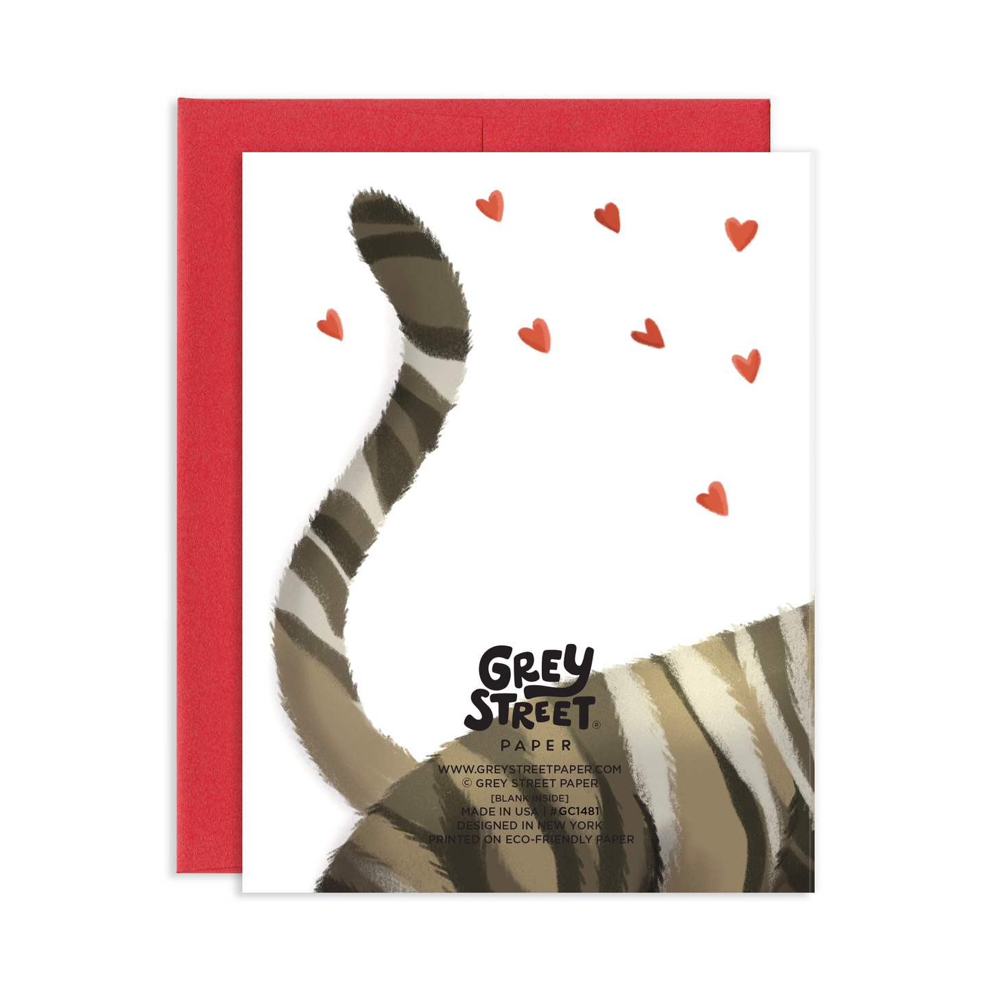 In Your Face Cat Love Greeting Card