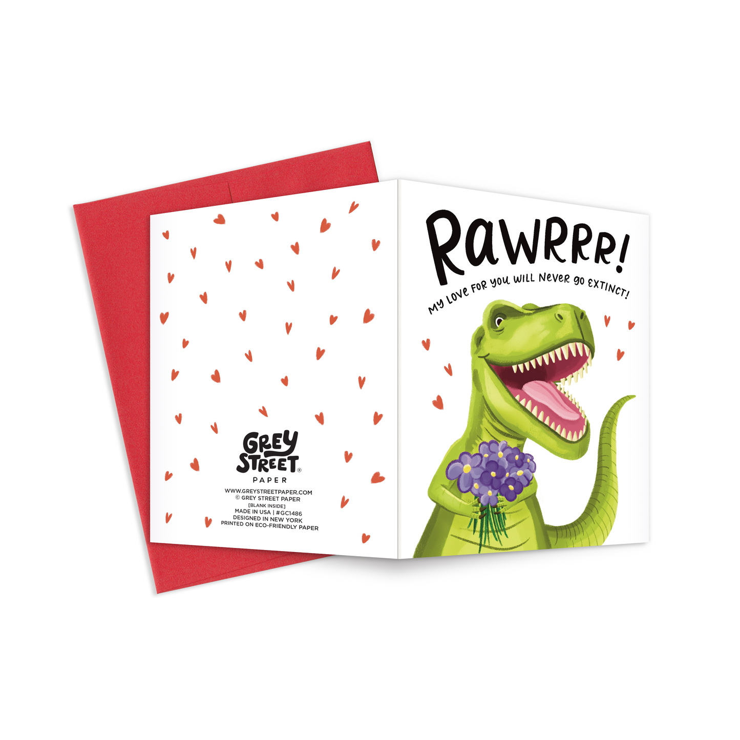 Dinosaur Love Greeting Card