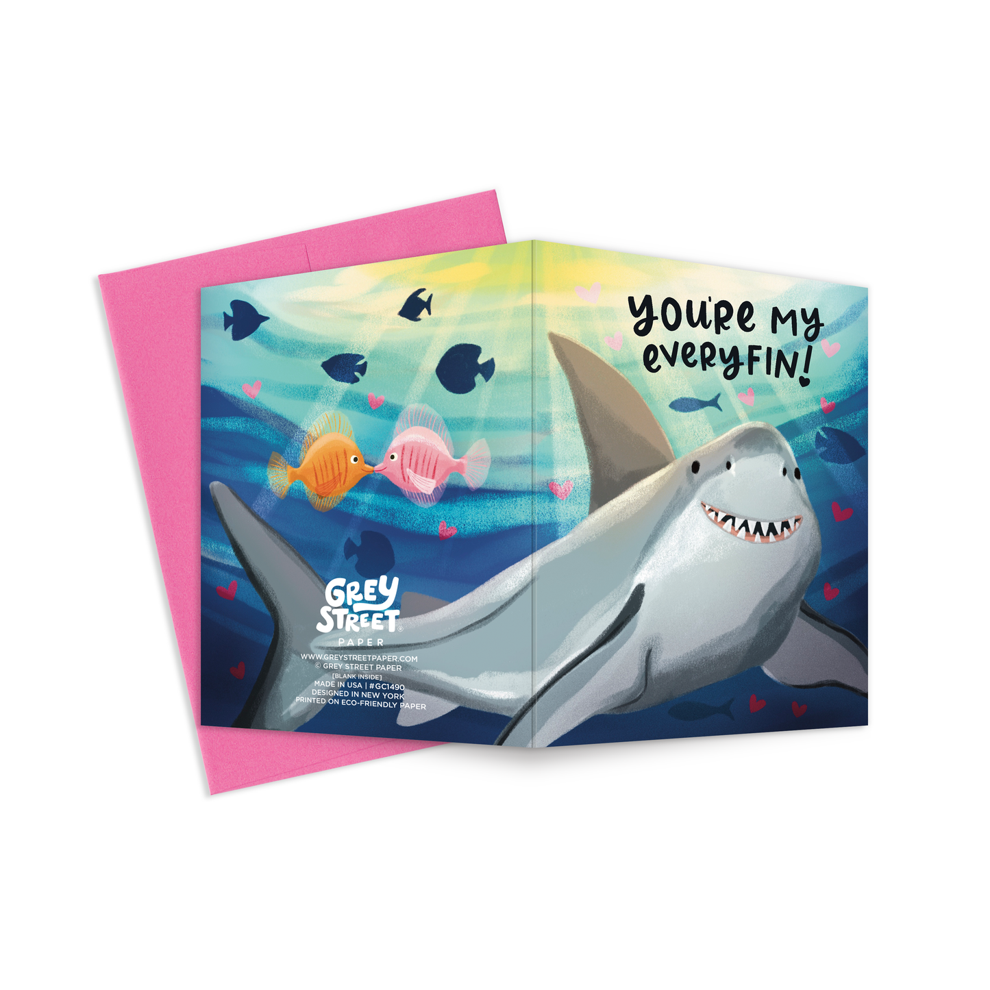 Everyfin Shark Love Greeting Card
