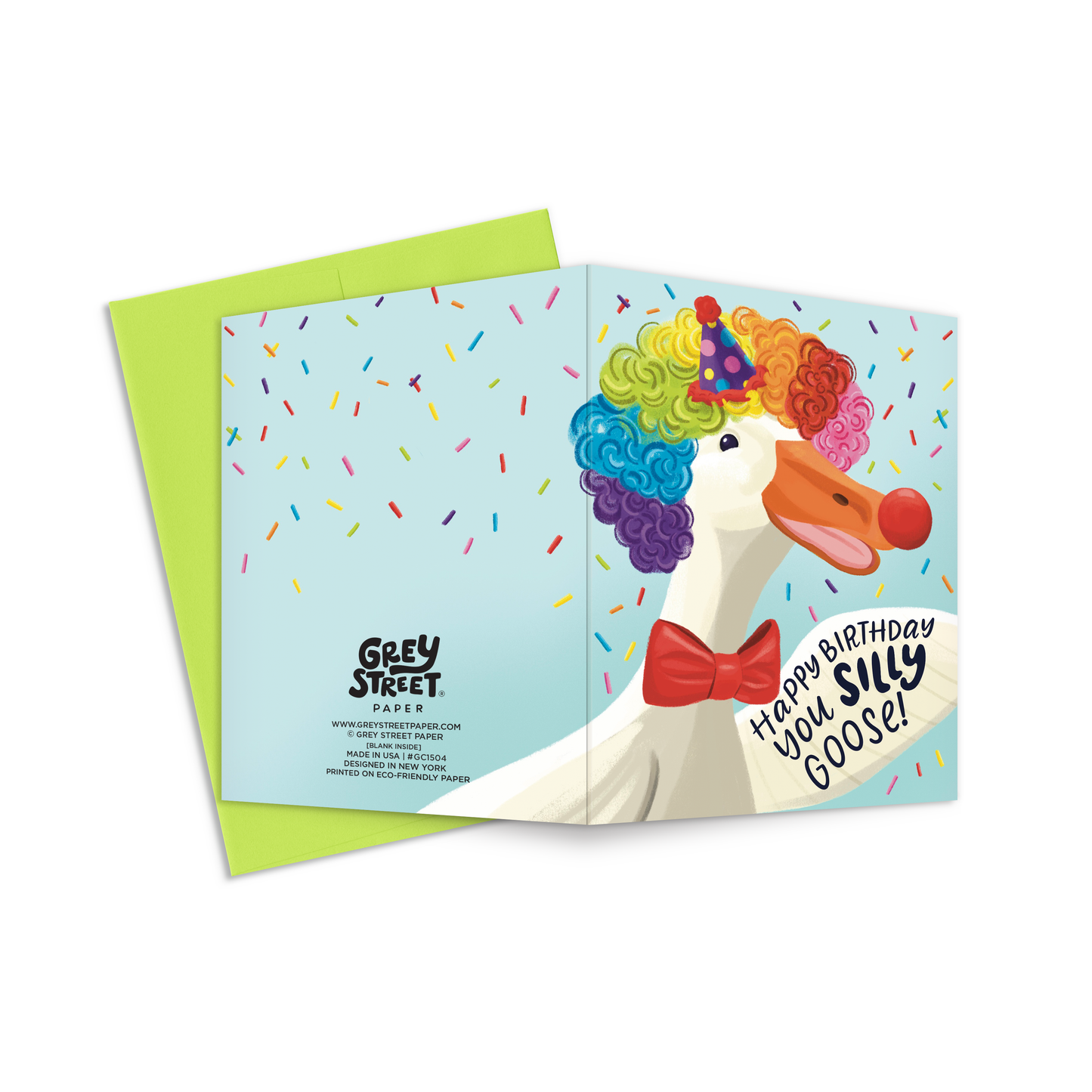Silly Goose Happy Birthday Greeting Card