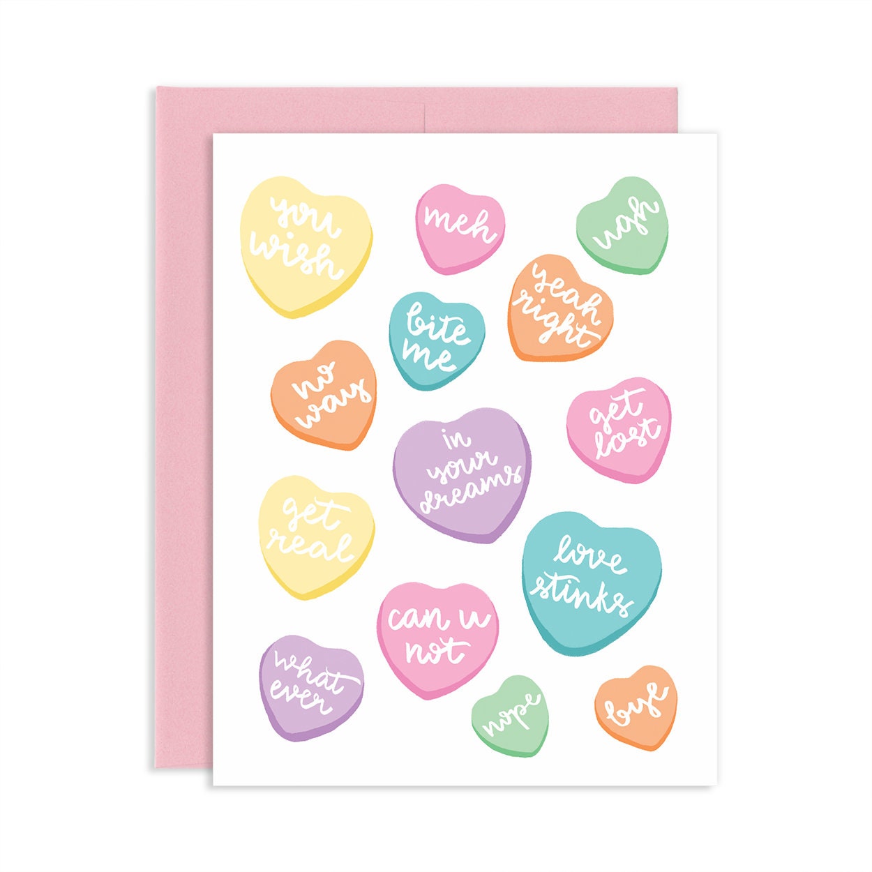 Anti-Valentines Hearts Greeting Card | Old Logo