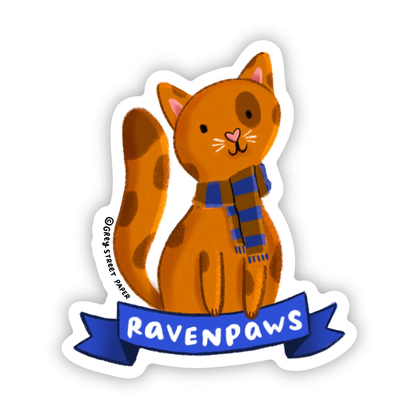 Magical Witty Cat Vinyl Sticker